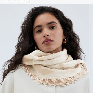 Wilfred Diamond mosaic wool scarf